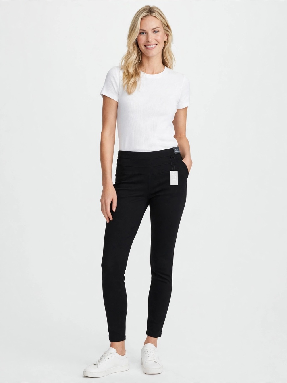 NWT Essential High-Rise Trouser Black Leggings similar to Lululemon athletica.